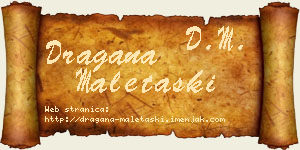 Dragana Maletaški vizit kartica